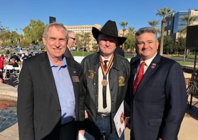 Dave Giles with Veterans