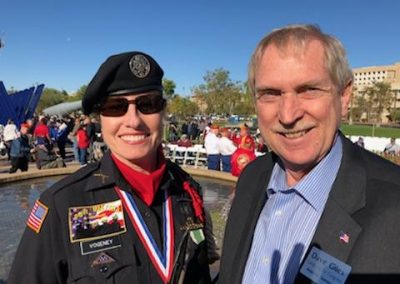 Dave Giles with Veterans