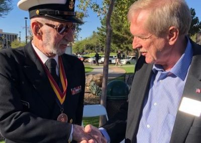 Dave Giles with Veterans