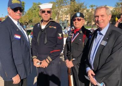 Dave Giles with Veterans