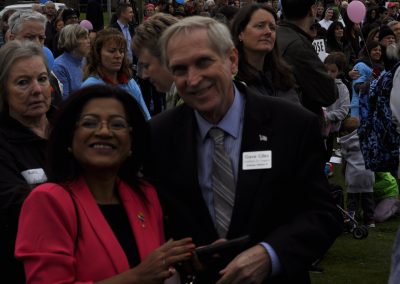 Dave Giles with Farnana